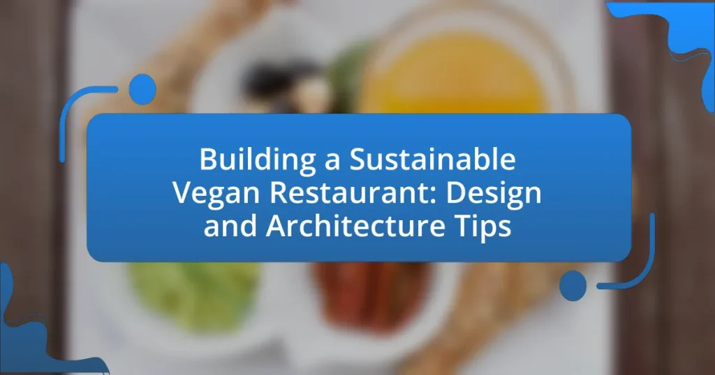 Building a Sustainable Vegan Restaurant: Design and Architecture Tips