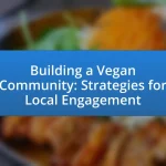 Building a Vegan Community: Strategies for Local Engagement