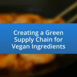 Creating a Green Supply Chain for Vegan Ingredients