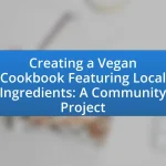 Creating a Vegan Cookbook Featuring Local Ingredients: A Community Project