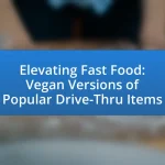 Elevating Fast Food: Vegan Versions of Popular Drive-Thru Items