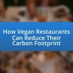 How Vegan Restaurants Can Reduce Their Carbon Footprint