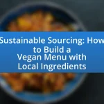 Sustainable Sourcing: How to Build a Vegan Menu with Local Ingredients