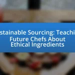 Sustainable Sourcing: Teaching Future Chefs About Ethical Ingredients