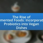 The Rise of Fermented Foods: Incorporating Probiotics into Vegan Dishes
