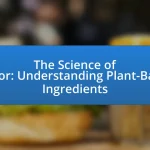 The Science of Flavor: Understanding Plant-Based Ingredients