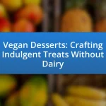 Vegan Desserts: Crafting Indulgent Treats Without Dairy