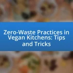 Zero-Waste Practices in Vegan Kitchens: Tips and Tricks