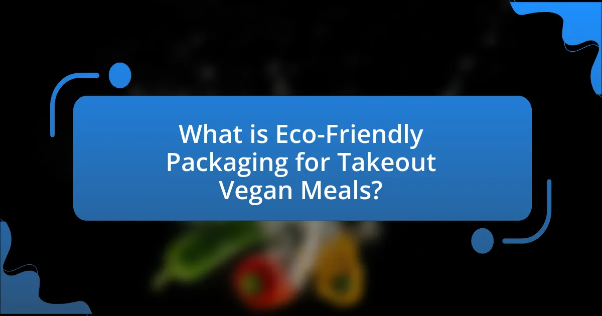 What is Eco-Friendly Packaging for Takeout Vegan Meals?